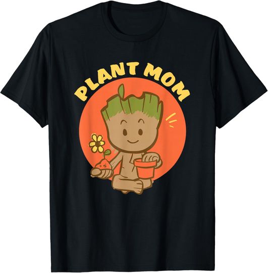 Discover Marvel Groot Plant Mom Gardening Birthday Mother’s Day T-Shirt, Gift For Fans