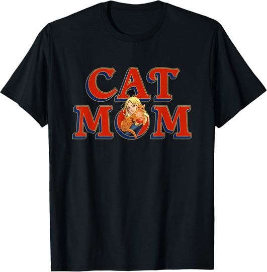 Marvel Captain Marvel & Goose Cat Mom Birthday Mother’s Day T-Shirt, Gift For Fans