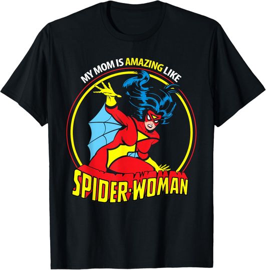 Discover Marvel Spider-Woman My Mom is Amazing Mother's Day T-Shirt, Gift For Fans