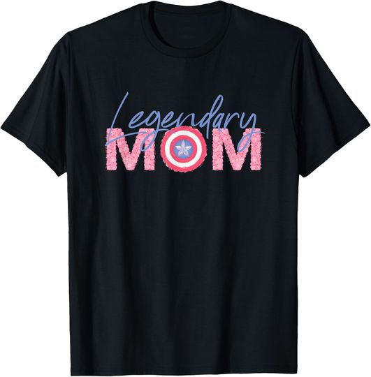 Discover Marvel Captain America Legendary Mom T-Shirt, Gift For Fans