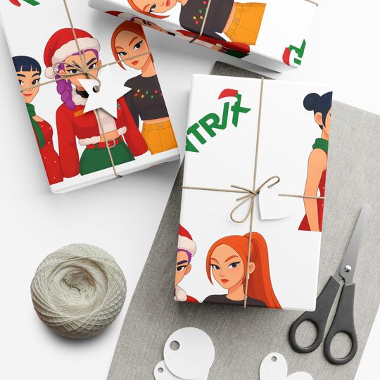 Kpop Demon Huntrix Christmas Gift Wrap Papers