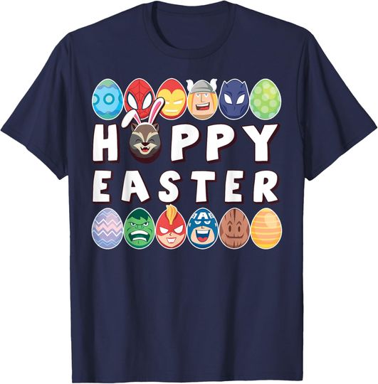 Discover Marvel Easter Hoppy Easter Group Eggs T-Shirt, Gift For Fans