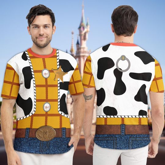 Discover Toy Story 3D Animated Characters T-Shirt, Halloween Family & Couple Costume, Toy Shirt For Couple