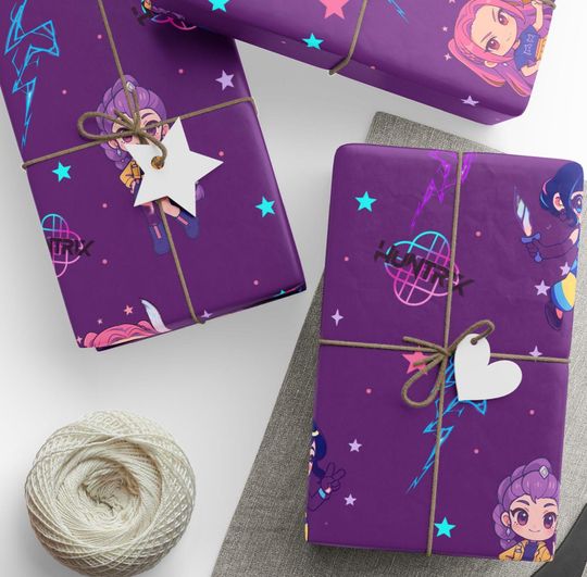 Discover Kpop Demon Hunters Wrapping Paper, Gift Wrap, Kpop Demon Hunters Gift Wrap, Anime Gift Wrap, Wrapping Paper