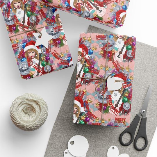 Discover Taylorr Swyfte Wrapping Paper Roll: Christmas Gift Paper for a Showgirl Life