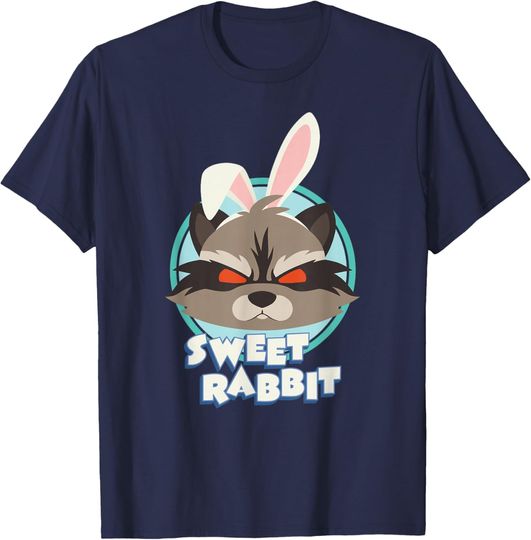 Marvel Rocket Raccoon Sweet Rabbit Easter Bunny T-Shirt, Gift For Fans