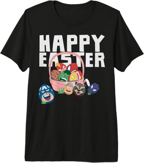Discover Marvel Easter Avengers Eggs Happy Easter Basket Premium T-Shirt, Gift For Fans