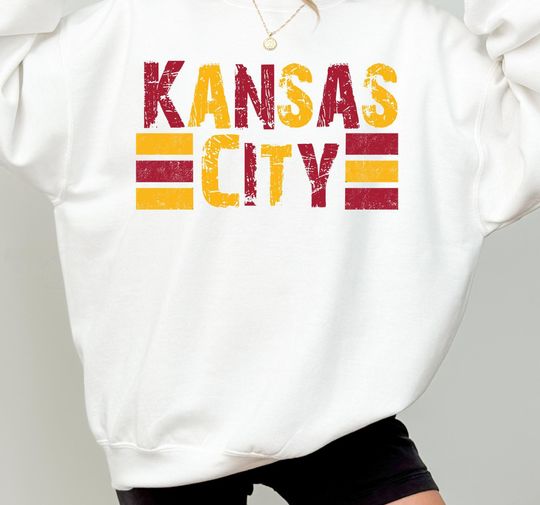 Discover Retro Kansas City Football Sweatshirt: Unisex Gift