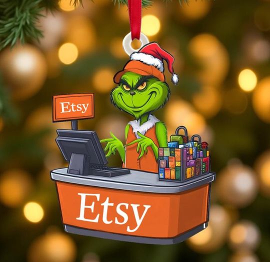 Discover Personalized Retail Worker Acrylic Ornament, Funny Christmas Gift for Retailers, Custom Holiday Decoration