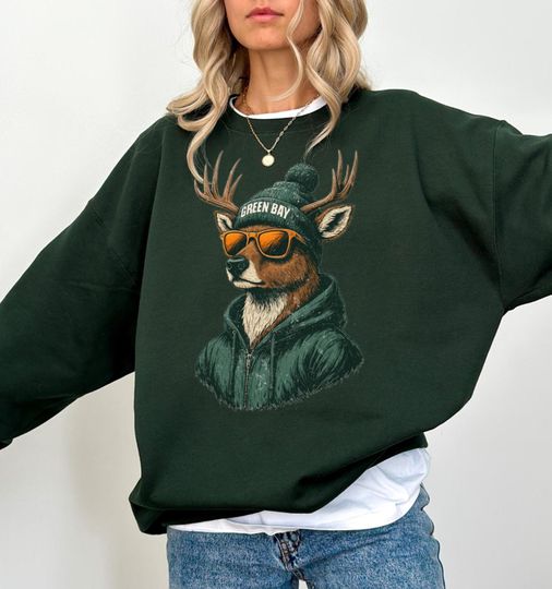 Discover Green Bay Mascot Football Sweatshirt: Vintage Game Day Fan Apparel