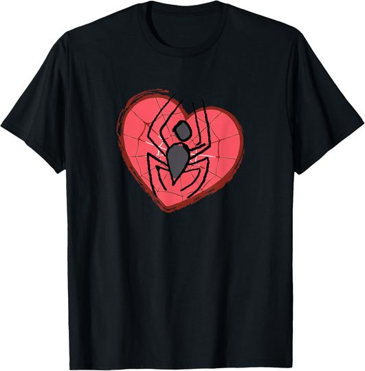 Marvel Spider-Man Valentine's Day Heart T-Shirt, Gift For Fans