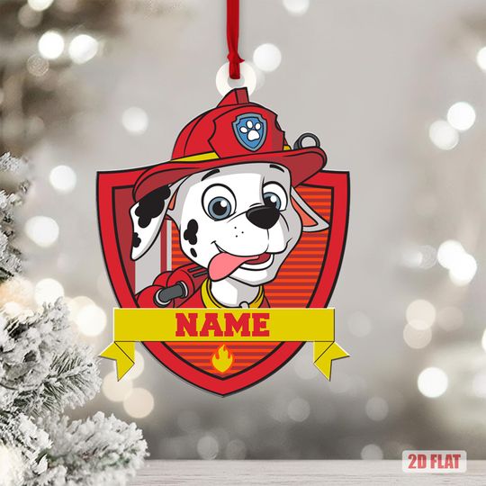 Discover Custom Patrol Dogs Christmas Tree Ornament, Paw Patrol Ornament, Kids Ornament, Custom Gift For Paw Patrol Lovers, Dog Lovers Gifts