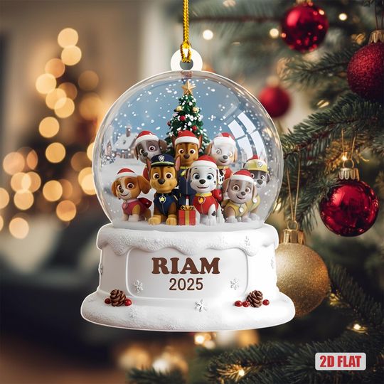 Discover Personalized Family Patrol Christmas 2025 Ornament, Patrol Xmas 2025 Ornament, Custom Name Family Patrol Christmas 2025 Ornament