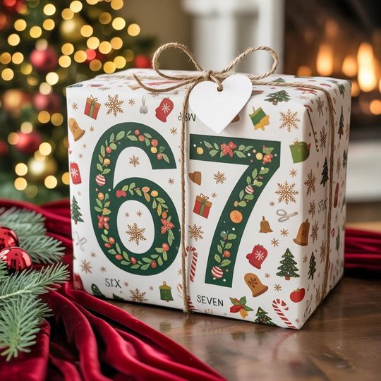 Discover 67 Meme Wrapping Paper Christmas, Funny Gift Wrap for Birthdays, Holidays & Parties, 67 Meme Gifts, Gift Wrap for Teens