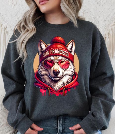 Discover San Francisco Football Sweatshirt: Retro 90s Style Unisex Crewneck