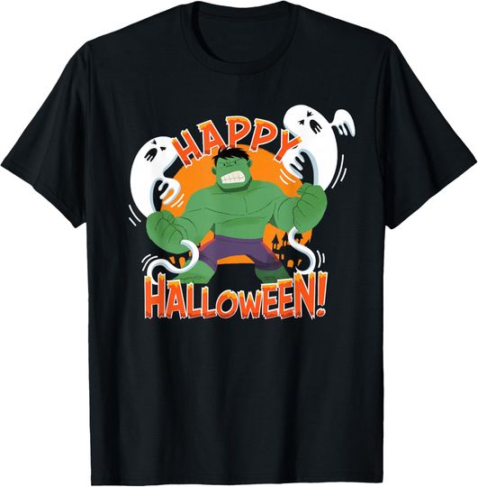 Discover Marvel Hulk Happy Halloween T-Shirt, Gift For Fans