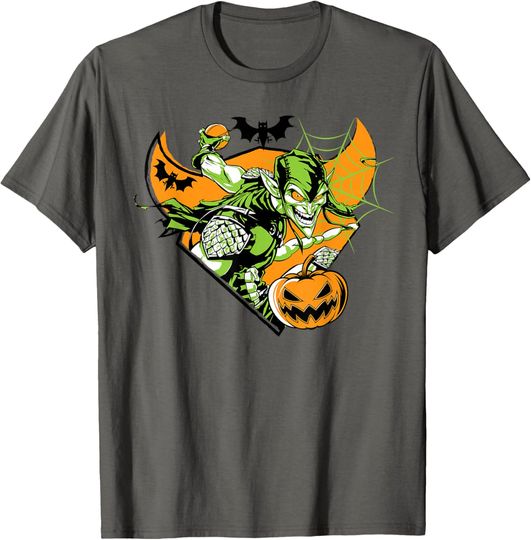 Marvel Green Goblin Pumpkin Bomb Halloween T-Shirt, Gift For Fans