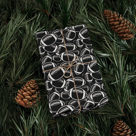 Discover Football Gift Wrap: Sports Fan Wrapping Paper, Game Day Theme