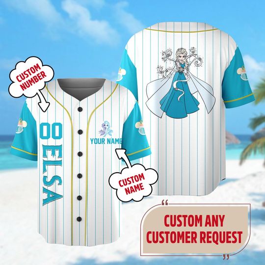 Discover Personalized Ice Baseball Jersey, Custom Magic Winter Queen Basketball Jersey, Women Trip Outfit, Birthday Girl Shirt Gift For Kid Adult