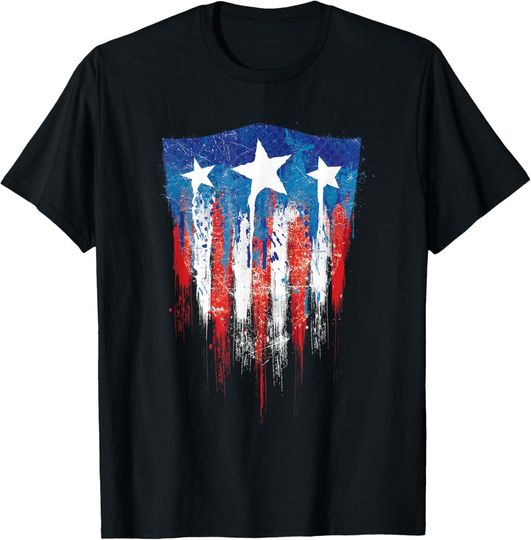 Marvel Captain America Flag T-Shirt, Gift For Fans
