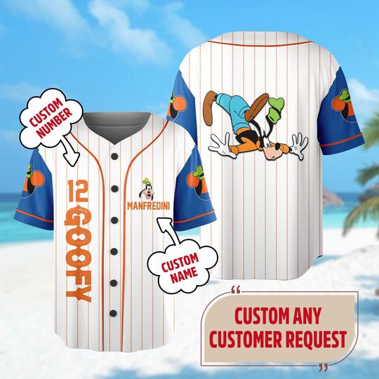Discover Custom Dog Cartoon Baseball Jersey, Personalized Dog Character Basketball Jersey, Dog Dad Father's Day Shirt, Birthday Gift For Kid Adult