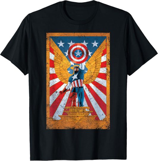Discover Marvel Captain America Liberty and Justice for All T-Shirt, Gift For Fans
