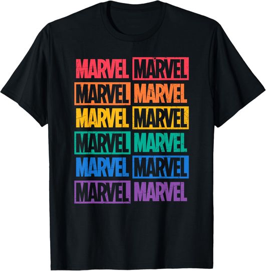Discover Marvel Logo Print Pride T-Shirt, Gift For Fans