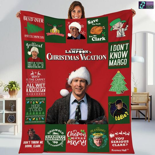 National Lampoon's Christmas Vacation Fleece Blanket, Clark Griswold Blanket