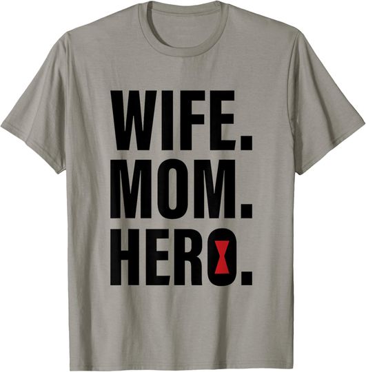 Discover Marvel Black Widow Wife. Mom. Hero T-Shirt, Gift For Fans