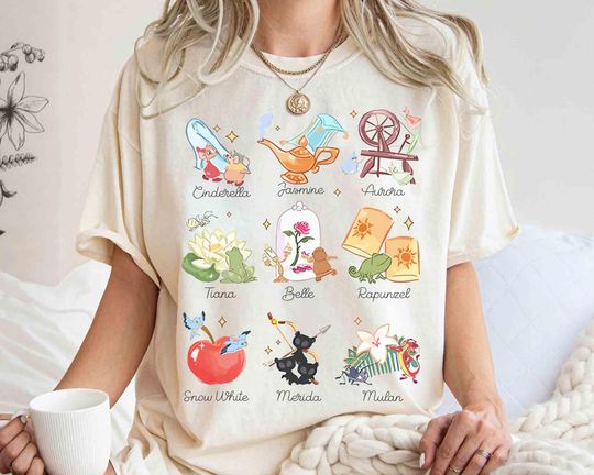 Discover Disney Princess Group T-Shirt Set - Disney Bounding Tee for Holidays