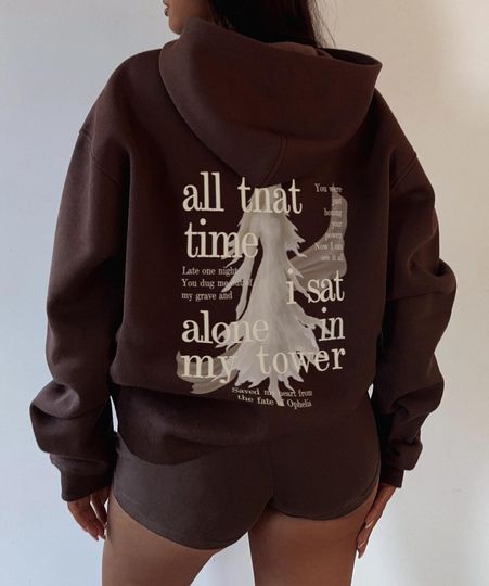 Discover Copy of Song Inspired Lyrics Design Hoodie, Concert Outfit Hoodie