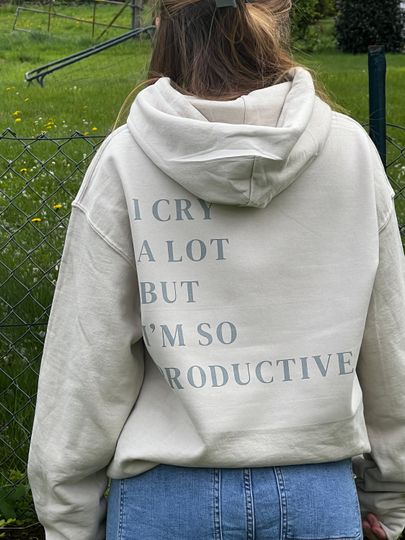 Its an art hoodie / crewneck/beige / Taylorrs merch/ merch hoodie