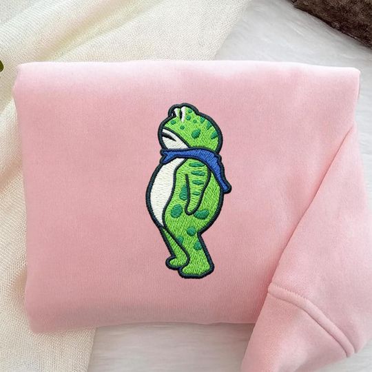 Embroidered Protest Frog Sweatshirt, Protest Shirt, Anti ICE, Anti Fascism, Anti Trump Shirt, Activist Shirt, Resistance Tee, Fuck ICE Shirt