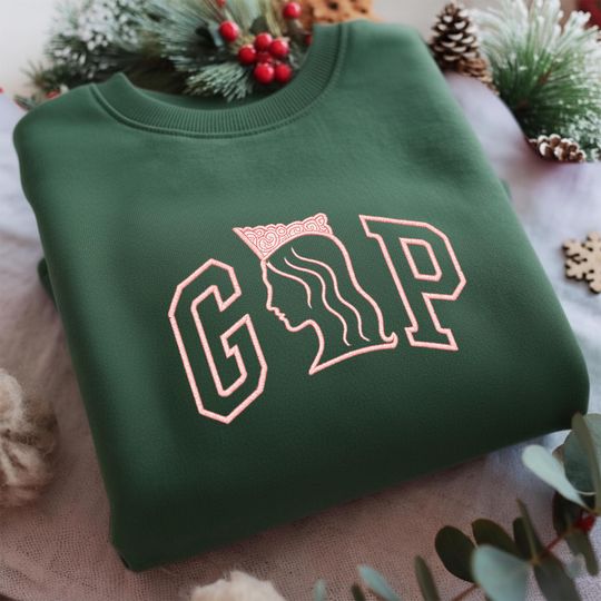 Glinda Gap Embroidered Sweatshirt, Wicked For Good Sweatshirt, Pink Witch Green Witch, Gift For Besties, Christmas Wicked Shirt