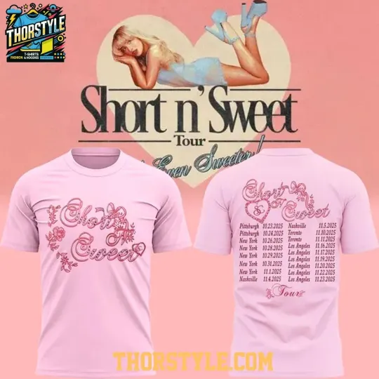 Discover Sabrin Carpenter Short Sweet Tour 2025 Celebration shirt
