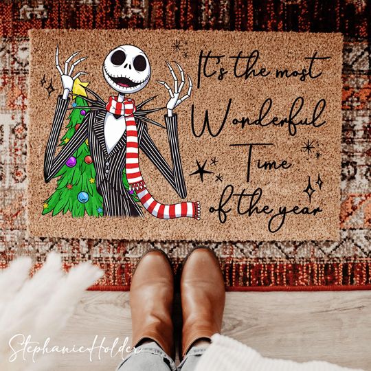 Discover Nightmare Before Christmas Welcome Doormat, Holiday & Christmas Doormat