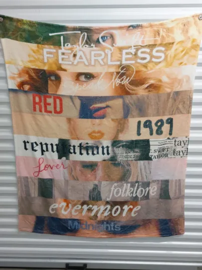 Taylorr Swifts Super Soft Tour Blanket SoftCozy Fleece Album Art Music, Gift For Fans
