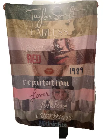 Discover Taylorr Swifts Throw Fleece Blanket, Gift For Fans
