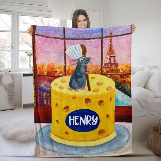 Discover Custom Name Blanket, Disney Ratatouille Blanket, Personalized Blankets Birthday Gift Customized SKZD36