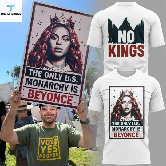 Discover Beyonce No Kings The Only Us Monarchy Is Queen Bee 2025 Shirt