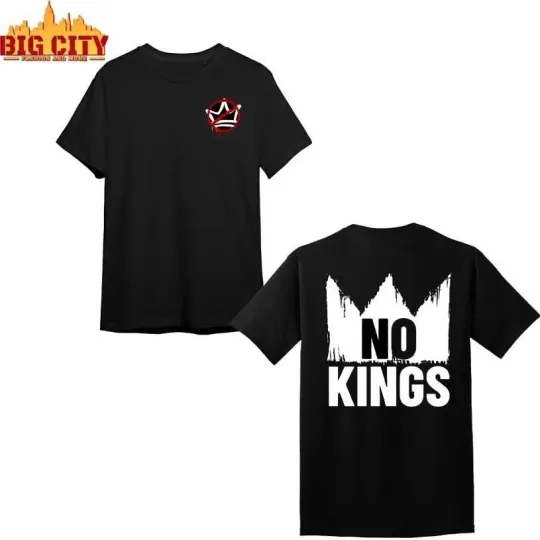 Discover No Kings 2025 Double Sided T-Shirt