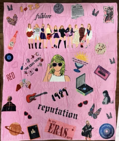 Discover ERAS Tour Throw Blanket, Ultra-Soft Micro Fleece 40" x 50" NEW Taylorr Swifts