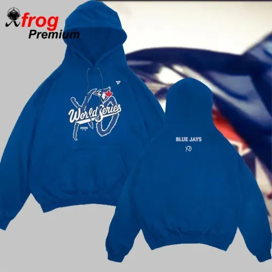 Discover Toronto City Blue Jays x Weeknd World Series Legacy 2025 Double Sided Hoodie