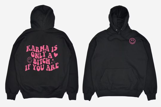 Discover Karma Graphic Hoodie