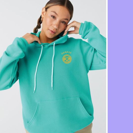 Customizable Bella and Canvas Business Logo Graphic Hoodie | Personalized Double Sided Graphic Hoodie