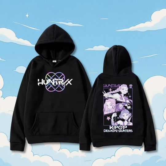 Discover Demon Hunter Graphic Hoodie, Oversized Y2K Streetwear Sweatshirt, Gift For Her