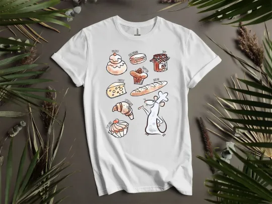 Discover Cute Remy Mouse Chef Watercolor Disney T-Shirt Unisex
