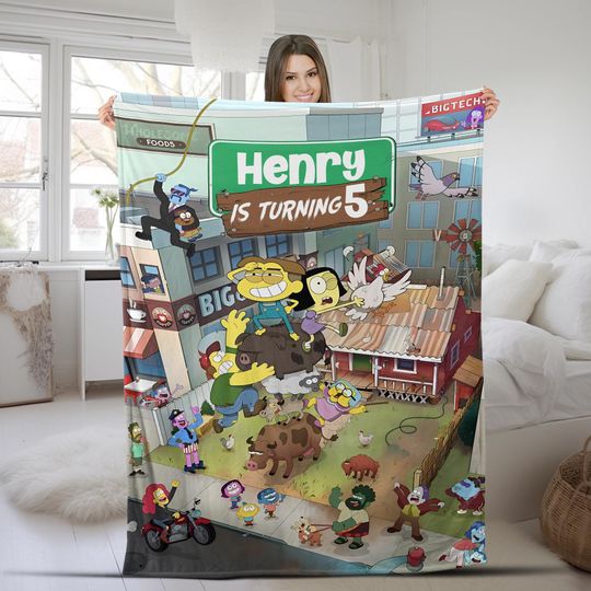 Discover Personalized Name Big City Greens Blanket, Big City Greens Cartoon Blanket, Gift For Birthday AXHT14