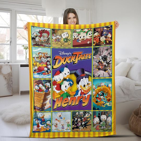 Ducktales Woven Blanket, Huey Dewey And Louie Fleece Blanket
