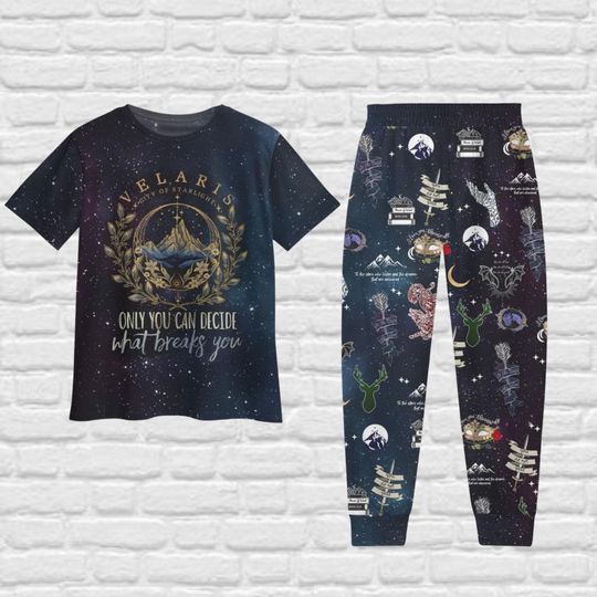Velaris Acotar Pajamas, Velaris City Of Starligh Shirt, Velaris Acotar Holiday Pajamas, The Night Court Family Pajamas, Acotar Gift